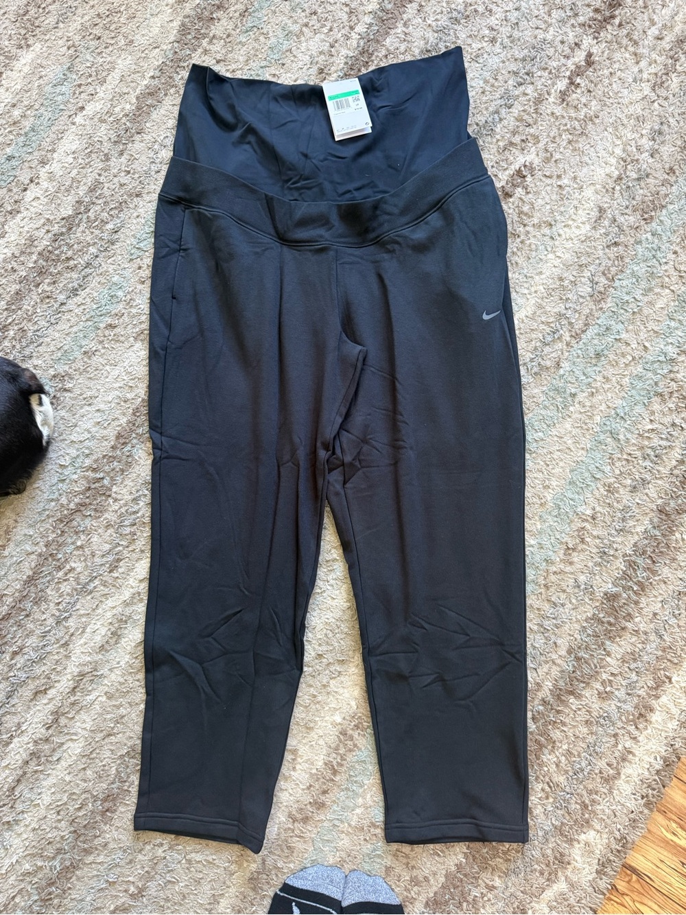 Nike Black Womens Maternity High-Waist Active Leggings